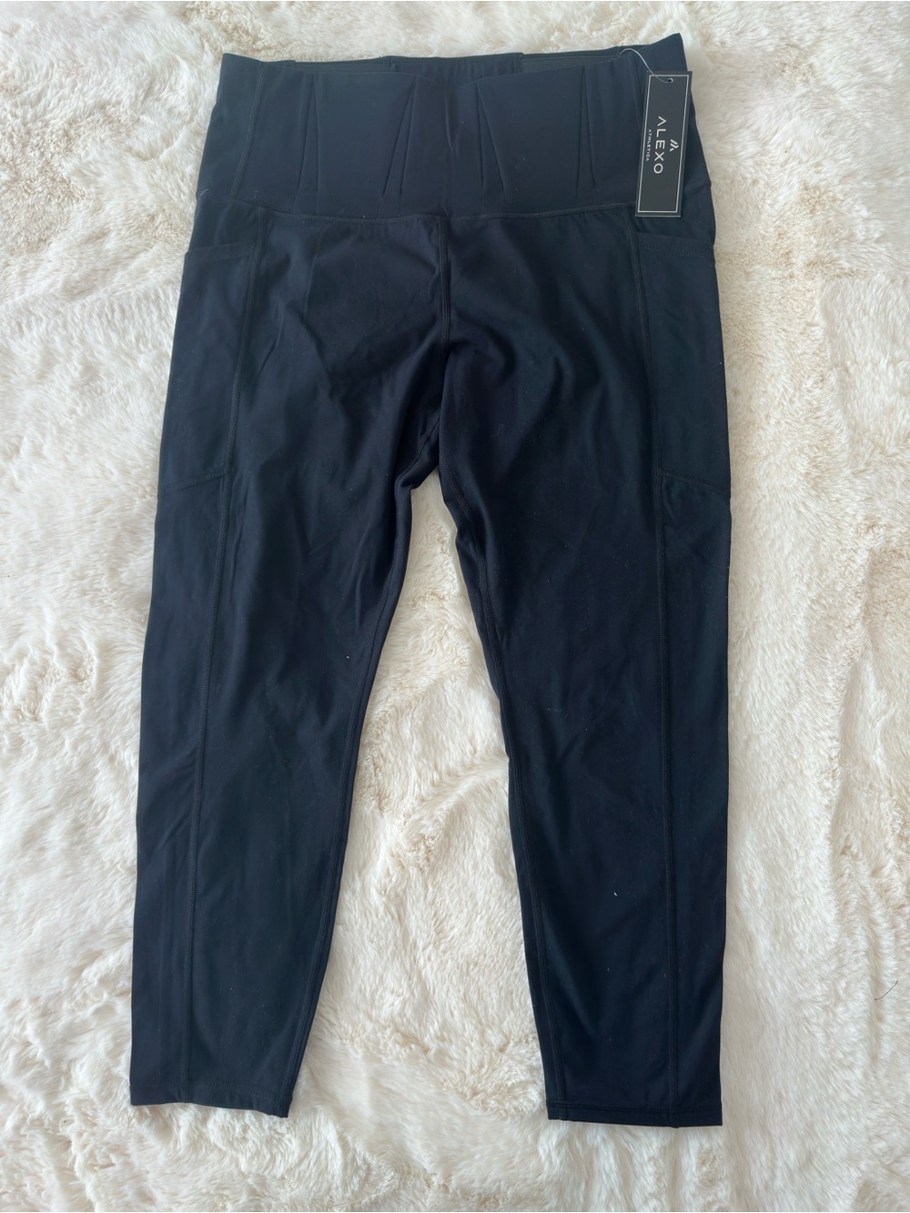 High-Waist Black Jogger Leggings